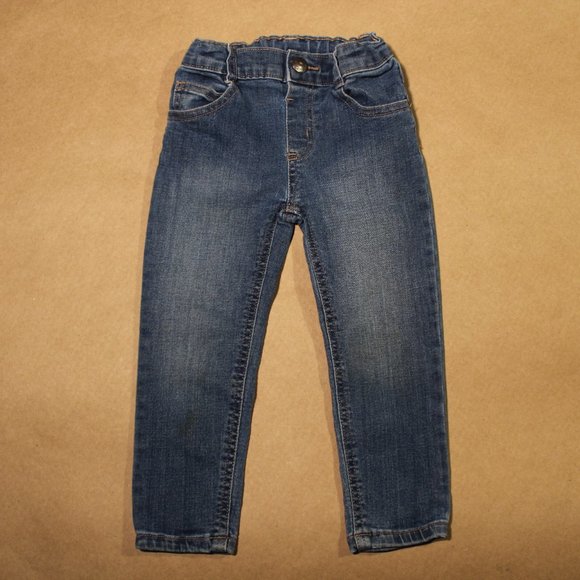 2 Pairs Girl's 3T Skinny Jeans - Picture 5 of 7